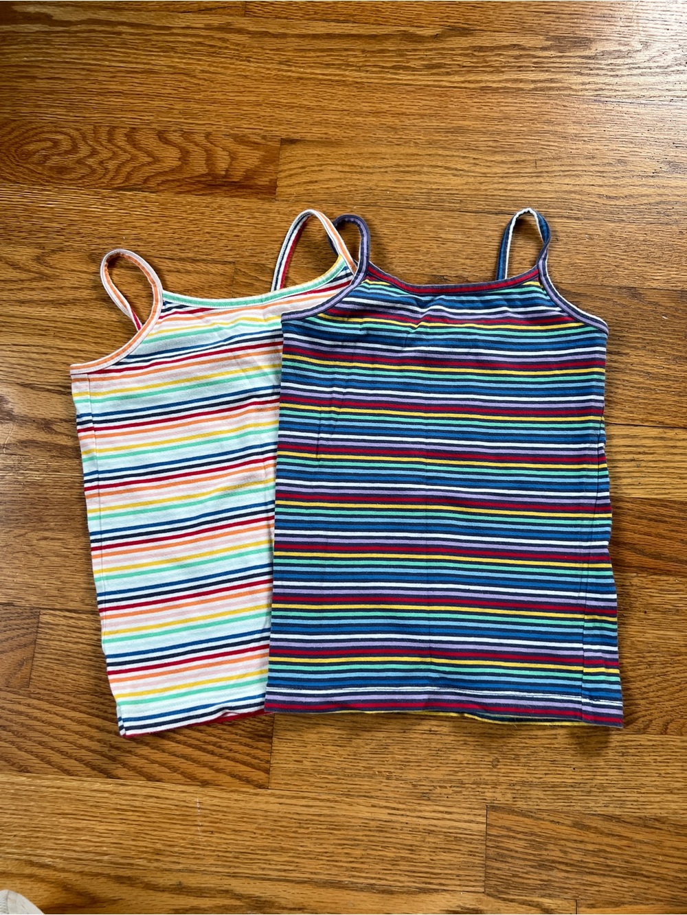 Primary Rainbow Stripe Cami, Set of 2